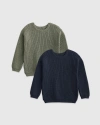 QUINCE FISHERMAN TUNIC SWEATER 2-PACK