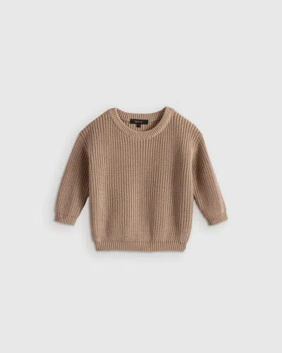 Quince Kids' Fisherman Tunic Sweater In Gold