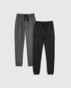 QUINCE FLOWKNIT ACTIVE JOGGERS 2-PACK