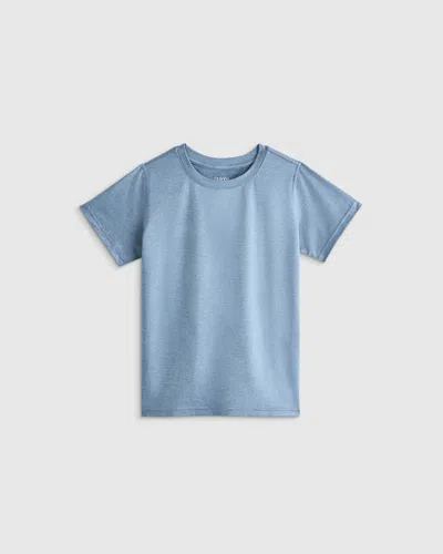 Quince Kids' Flowknit Breeze T-shirt In Blue