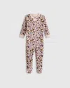 Quince One Piece Pajama In Butterfly Floral