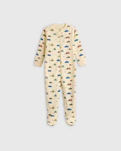 Quince Kids' Footie Pajama In Cars