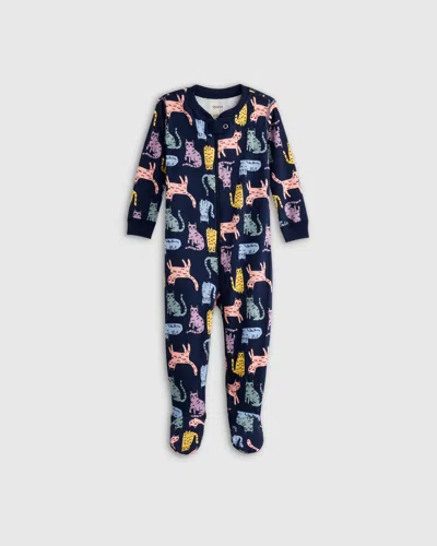 Quince Kids' Footie Pajama In Cats