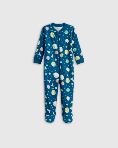 Quince Kids' Footie Pajama In Planets