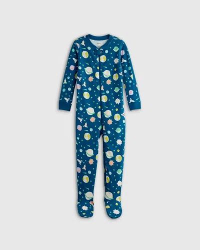 Quince Kids' Footie Pajama In Planets
