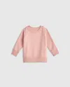 Quince French Terry Crew Neck Sweatshirt In Pink