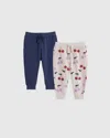 Quince French Terry Joggers 2-pack In Cherries/navy