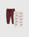 Quince French Terry Joggers 2-pack In Rainbows/burgundy