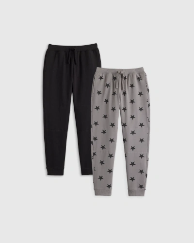 Quince French Terry Joggers 2-pack In Stars/black