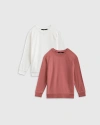 QUINCE FRENCH TERRY MODAL CREWNECK SWEATSHIRT 2-PACK