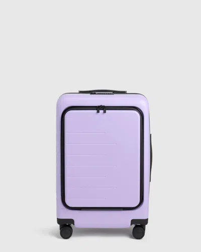 Quince Front Pocket Carry-on Suitcase In Purple