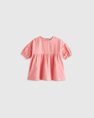 Quince Kids' Gauze Dress In Pink