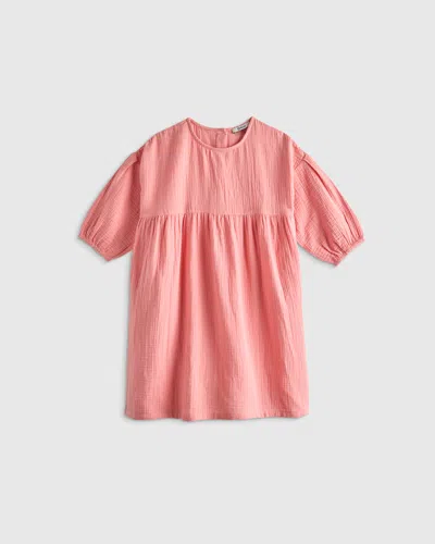 Quince Kids' Gauze Dress In Pink