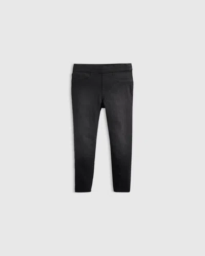Quince Kids' Girls Ecostretch Pull On Jeggings In Black