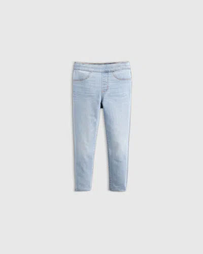 Quince Kids' Girls Ecostretch Pull On Jeggings In Light Wash