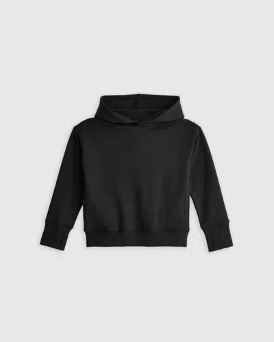 Quince Kids' Girls Supersoft Fleece Crop Pullover Hoodie