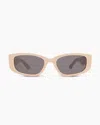 Quince Granada Polarized Acetate Sunglasses In Cream With Grey Lens