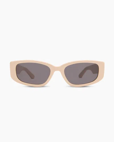 Quince Granada Polarized Acetate Sunglasses In Cream With Grey Lens