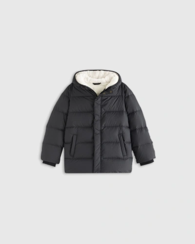 Quince Heavyweight Down Puffer Coat In Black