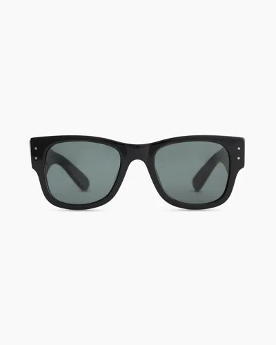 Quince Henry Polarized Acetate Sunglasses In Black With Green Lens