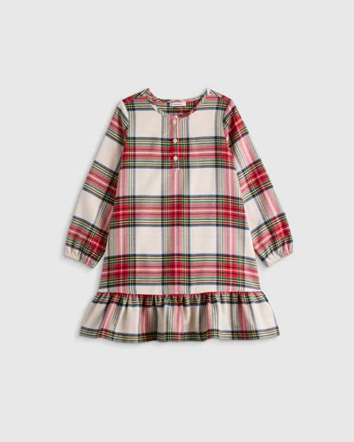 Quince Kids' Holiday Flannel Nightgown In Purple