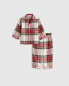 Quince Holiday Flannel Pajama Set In Multi
