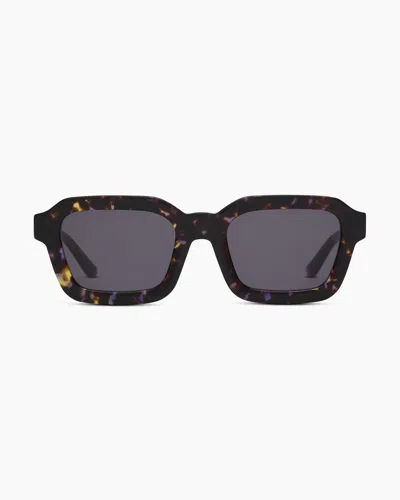 Quince Ibiza Polarized Acetate Sunglasses In Amethyst Tortoise With Grey Lens