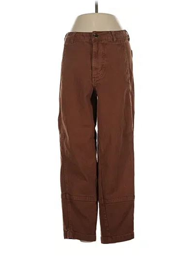 Pre-owned Quince Jeans In Brown