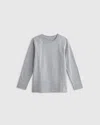 Quince Jersey Long Sleeve T-shirt In Gray