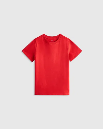 Quince Kids' Jersey Short Sleeve T-shirt In Red