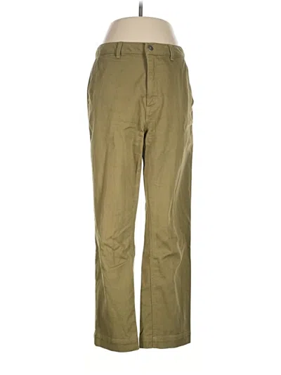 Pre-owned Quince Khaki Pant In Green