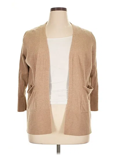 Pre-owned Quince Kimono In Brown