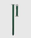 Quince Leather Double Wrap Apple Watch Band In Dark Green