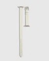 Quince Leather Double Wrap Apple Watch Band In White