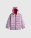 Quince Lightweight Down Hooded Puffer Jacket In Purple