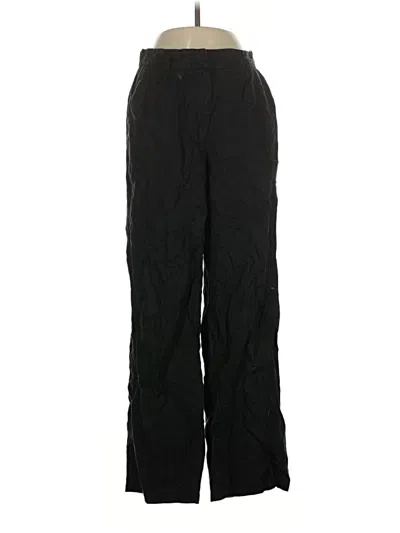 Pre-owned Quince Linen Pants In Black