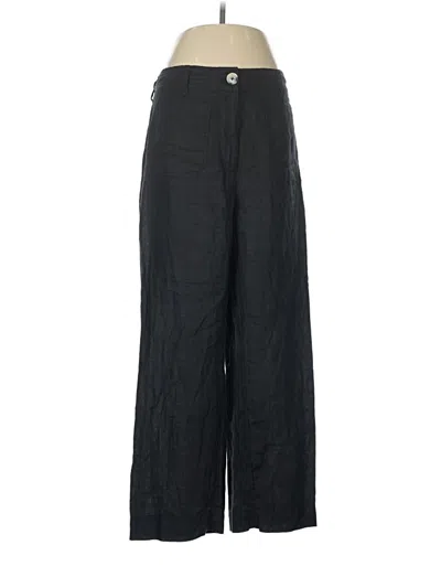 Pre-owned Quince Linen Pants In Black