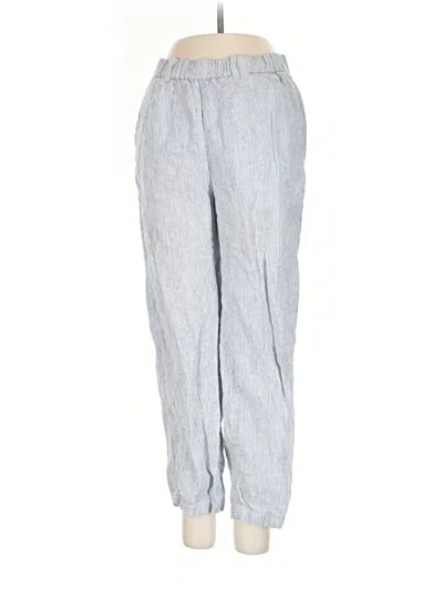Pre-owned Quince Linen Pants In Blue