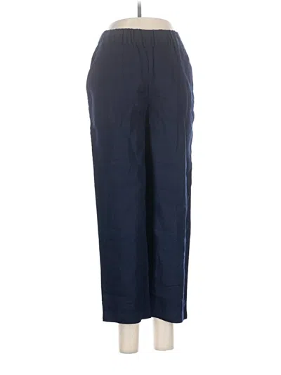 Pre-owned Quince Linen Pants In Blue