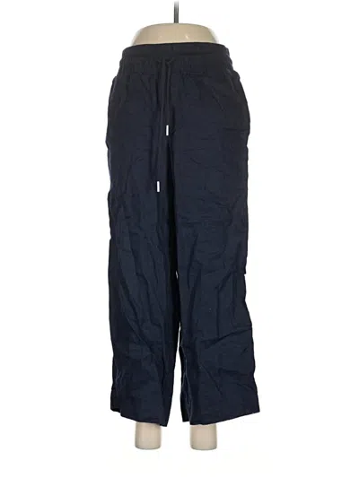 Pre-owned Quince Linen Pants In Blue
