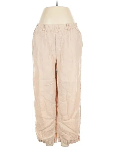 Pre-owned Quince Linen Pants In Brown