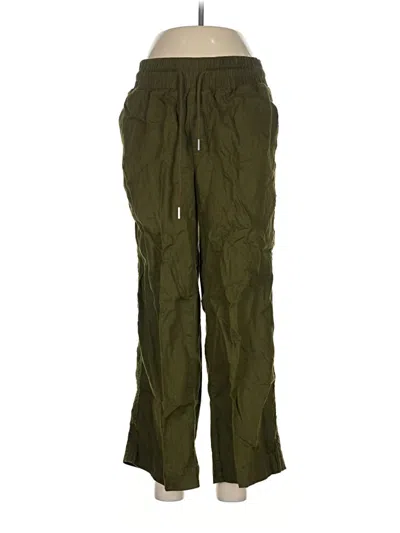 Pre-owned Quince Linen Pants In Green