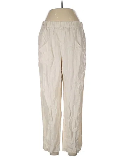 Pre-owned Quince Linen Pants In Ivory