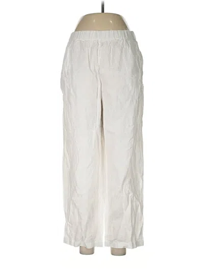 Pre-owned Quince Linen Pants In Ivory