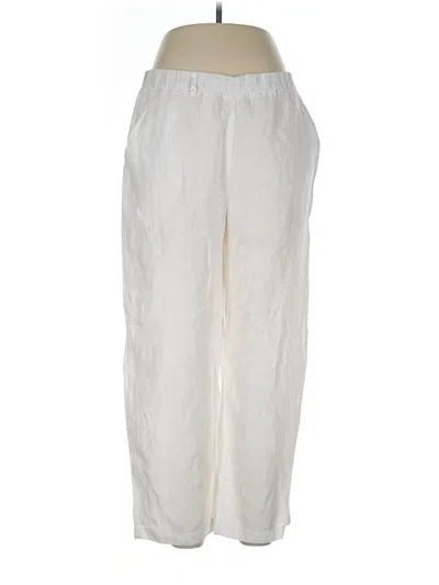 Pre-owned Quince Linen Pants In Ivory