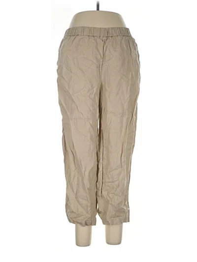 Pre-owned Quince Linen Pants In Tan