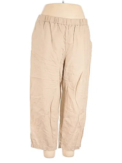 Pre-owned Quince Linen Pants In Tan