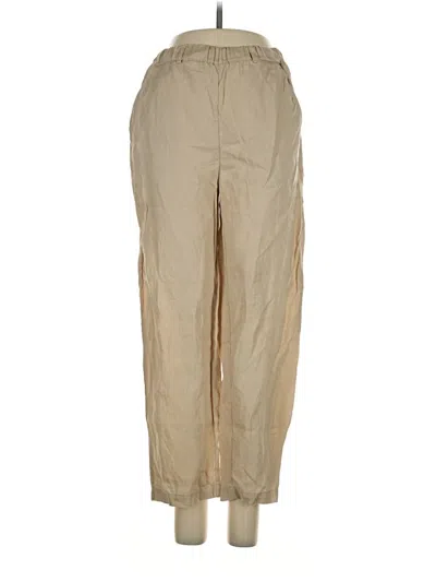 Pre-owned Quince Linen Pants In Tan