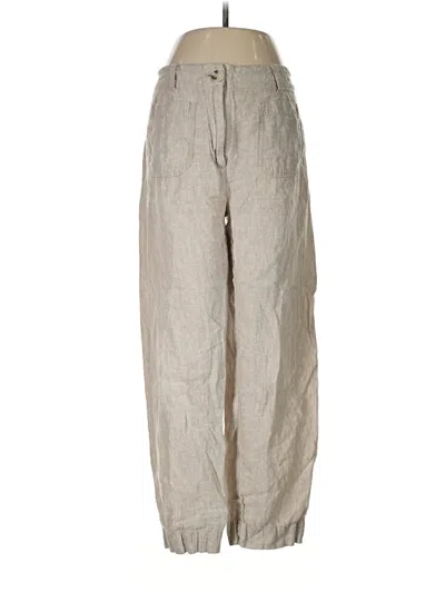 Pre-owned Quince Linen Pants In Tan