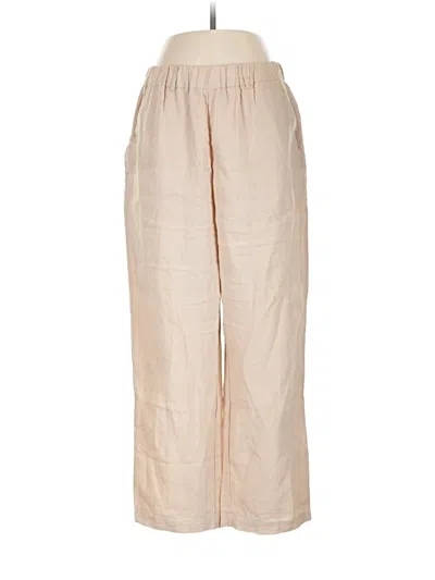 Pre-owned Quince Linen Pants In Tan
